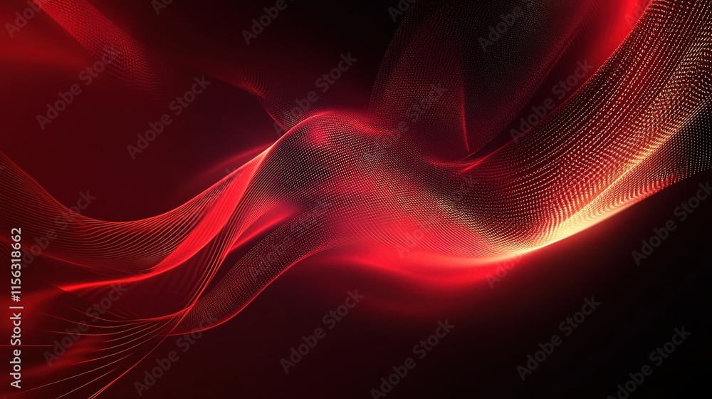 Dynamic Abstract Background With Technology Particles and Waves Dynamic Abstract Background With Technology Particles and Waves