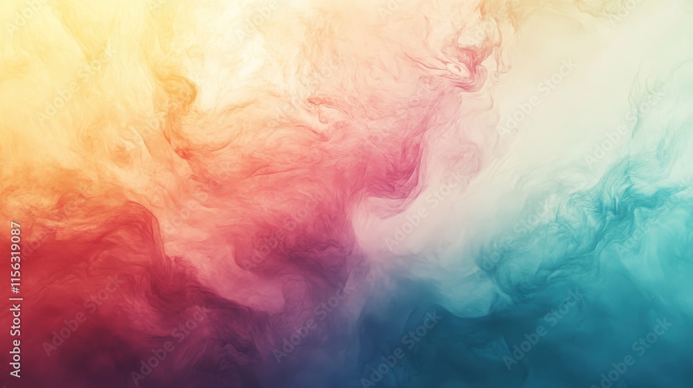 Abstract Colorful Ink Swirl Background Vibrant Hues of Yellow, Orange, Red, Pink, and Teal for Design and Artistic Projects. Abstract Colorful Ink Swirl Background Vibrant Hues of Yellow, Orange, Red, Pink, and Teal for Design and Artistic Projects.