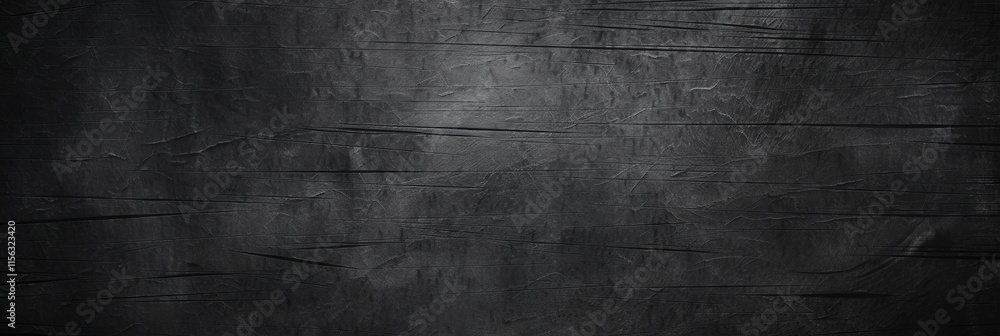 Fototapeta premium Textured Black Metal Surface with Scratches, Ideal for Backgrounds or Artistic Applications in Digital Design and Print Projects