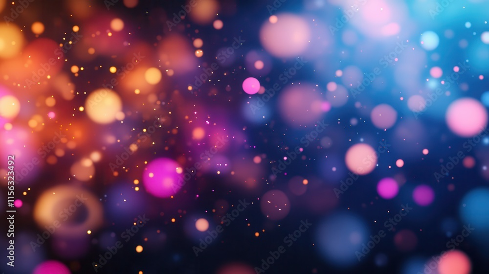 Abstract Bokeh Background Vibrant Pink, Orange, and Blue Lights with Sparkling Dust, Perfect for Festive Designs and Digital Art Abstract Bokeh Background Vibrant Pink, Orange, and Blue Lights with Sparkling Dust, Perfect for Festive Designs and Digital Art