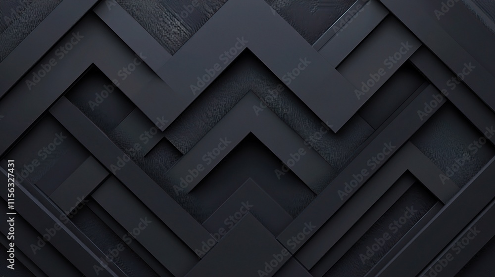 Dynamic Dark Zigzag Style 3D Illustration for Business Concepts Dynamic Dark Zigzag Style 3D Illustration for Business Concepts
