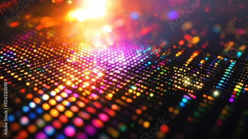 Wallpaper Mural Abstract Colorful Bokeh Background Vibrant Multicolored Lights and Glittering Texture for Design Projects Torontodigital.ca