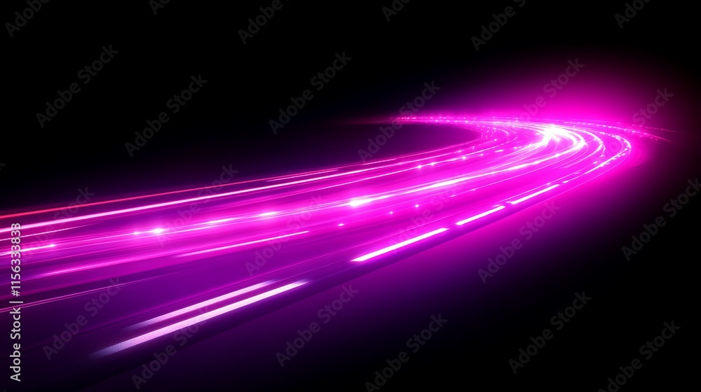 Abstract Pink Light Trails Curve Motion Background Abstract Pink Light Trails Curve Motion Background