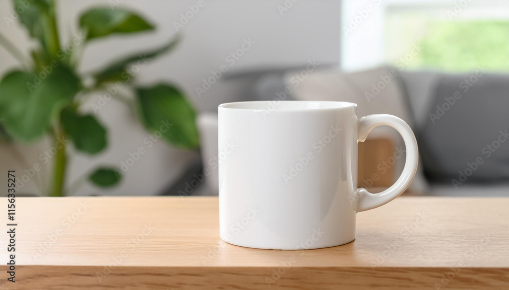 white mug cup mockup on table white mug cup mockup on table