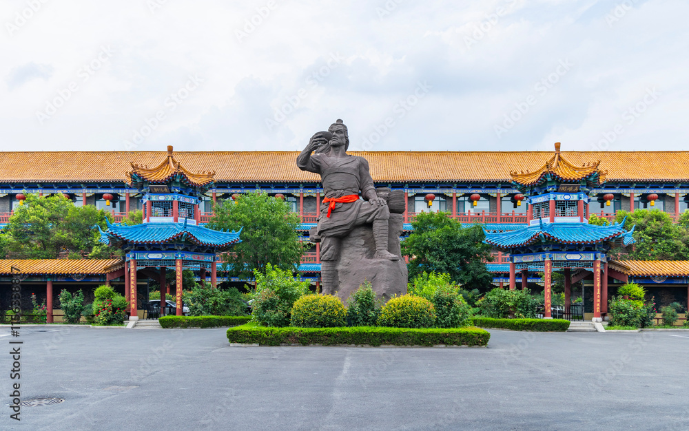 Obraz premium Jingyanggang wine culture scenic spot in Yanggu County, Liaocheng City, Shandong Province