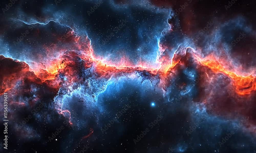 A vibrant cosmic nebula with swirling colors and stars, depicting the beauty of the universe. A vibrant cosmic nebula with swirling colors and stars, depicting the beauty of the universe.