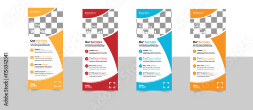 Corporate And Creative Business Roll Up Banner Template, polygon background, vector illustration, business flyer, and display banner for your Corporate business