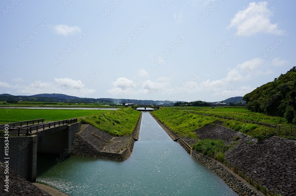 Fototapeta premium Ikishima - bridge over river