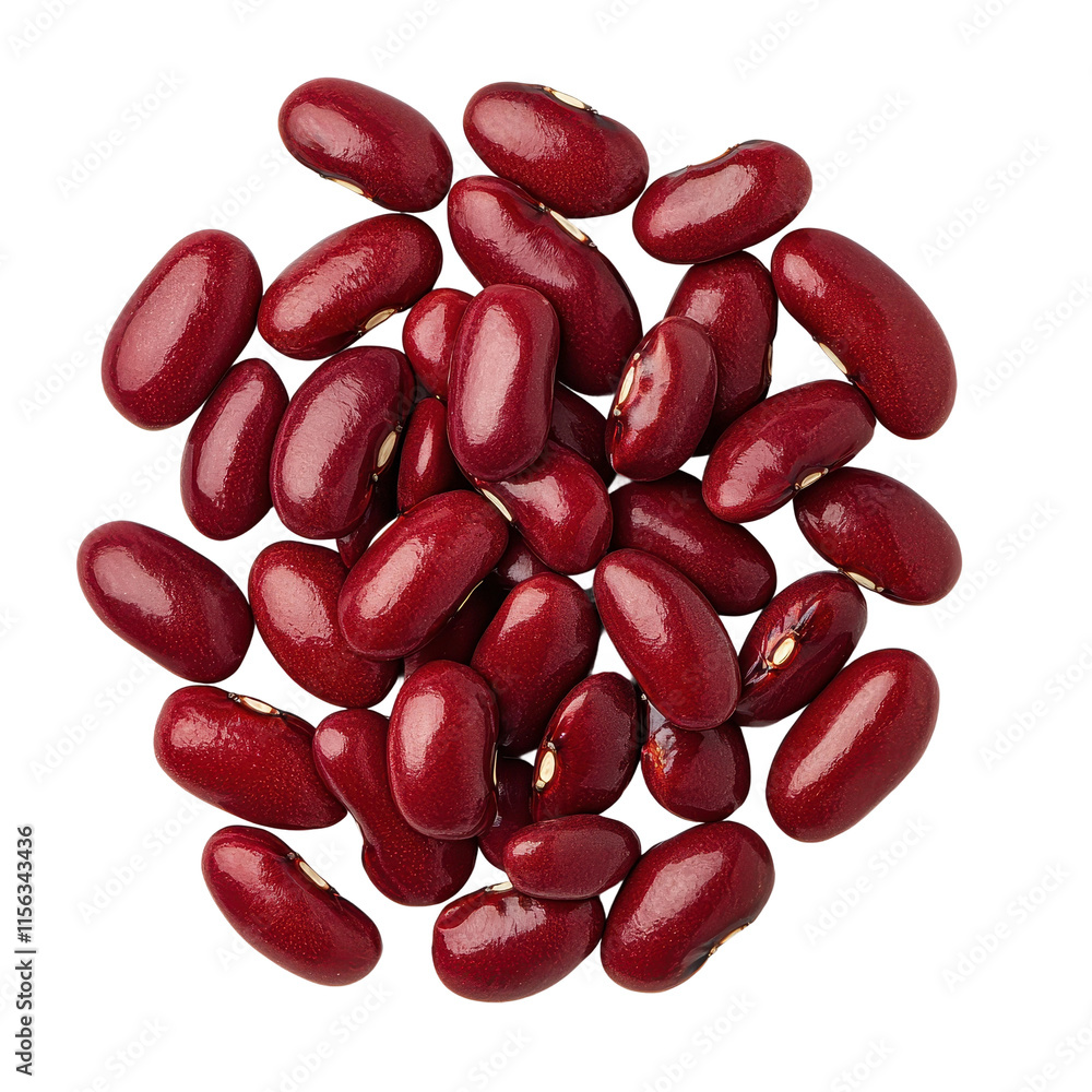 Handful of Shiny Dark Red Kidney Beans Handful of Shiny Dark Red Kidney Beans