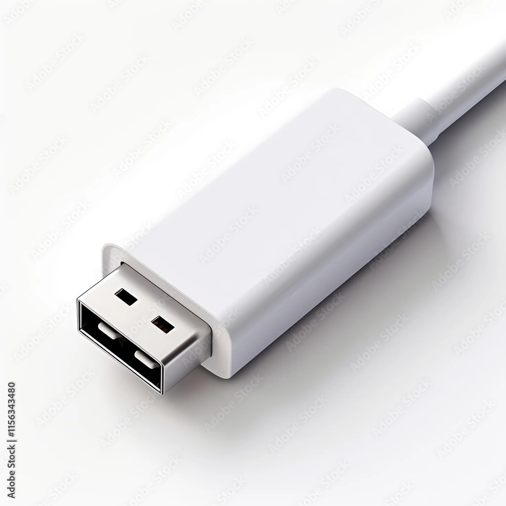 usb flash drive isolated