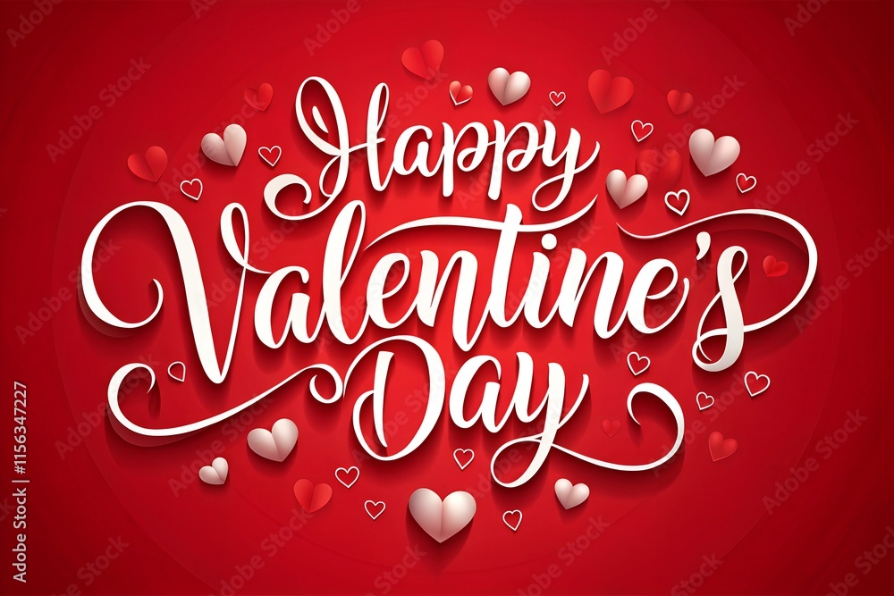 happy valentines day typography illustration happy valentines day typography illustration