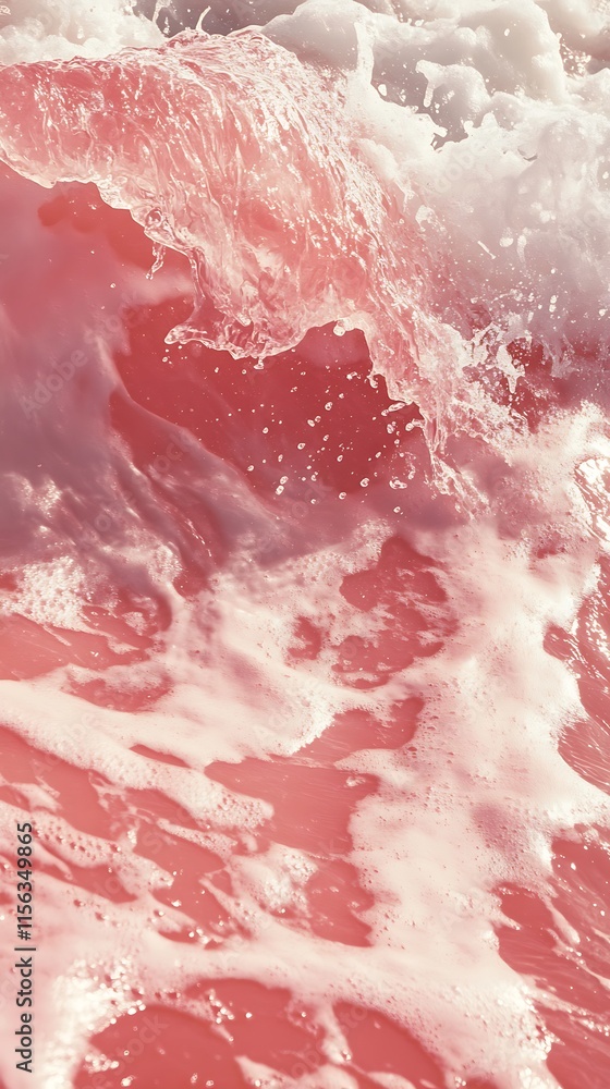 Abstract Pink Ocean Wave Texture. Concept of beauty, nature, and tranquility. Abstract Pink Ocean Wave Texture. Concept of beauty, nature, and tranquility.