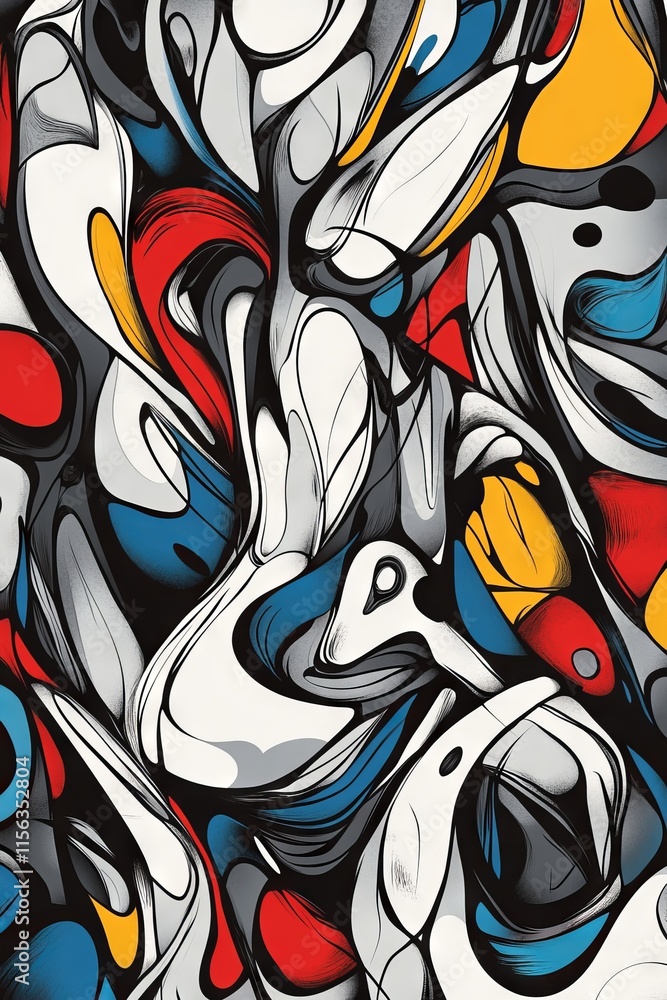 Vibrant abstract artwork featuring swirling patterns and bold colors, creating a dynamic and modern visual experience. Vibrant abstract artwork featuring swirling patterns and bold colors, creating a dynamic and modern visual experience.