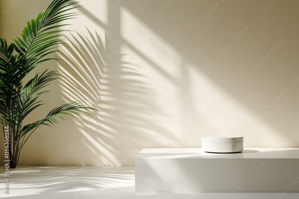 Minimalist Interior Product Display with Natural Light Minimalist Interior Product Display with Natural Light