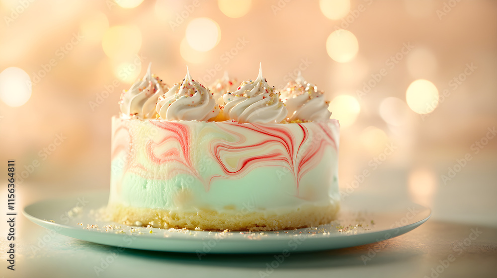 Warm Lights and Sweet Melts: Capturing the Charm of Melting Ice Cream Cake Warm Lights and Sweet Melts: Capturing the Charm of Melting Ice Cream Cake