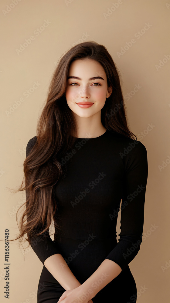 Naklejka premium Portraits of beautiful European women with curly hair