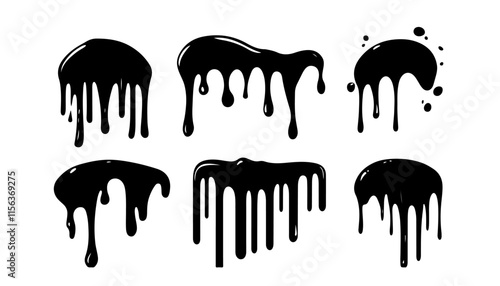 Dynamic Liquid Drip Vector Art Design