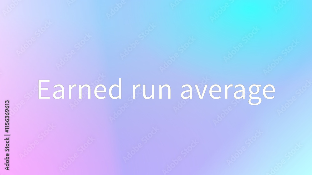 Earned run average のグラデーション背景イラスト Earned run average のグラデーション背景イラスト