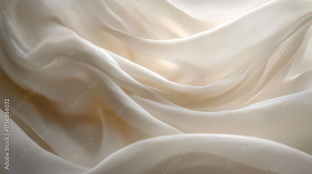 Soft light, gentle curves: a serene and minimalist abstract image featuring flowing, silken fabric bathed in soft, warm light, evoking a sense of tranquility and elegance. Silken. Illustration Soft light, gentle curves: a serene and minimalist abstract image featuring flowing, silken fabric bathed in soft, warm light, evoking a sense of tranquility and elegance. Silken. Illustration