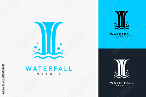Waterfall logo design