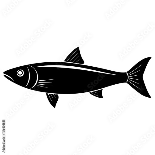 Herring silhouette vector