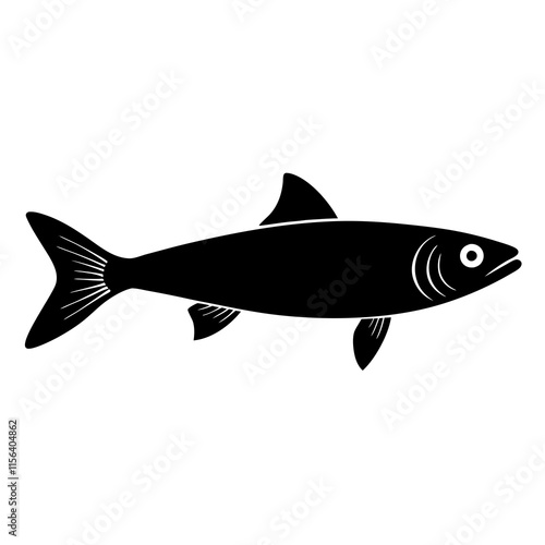 Herring silhouette vector