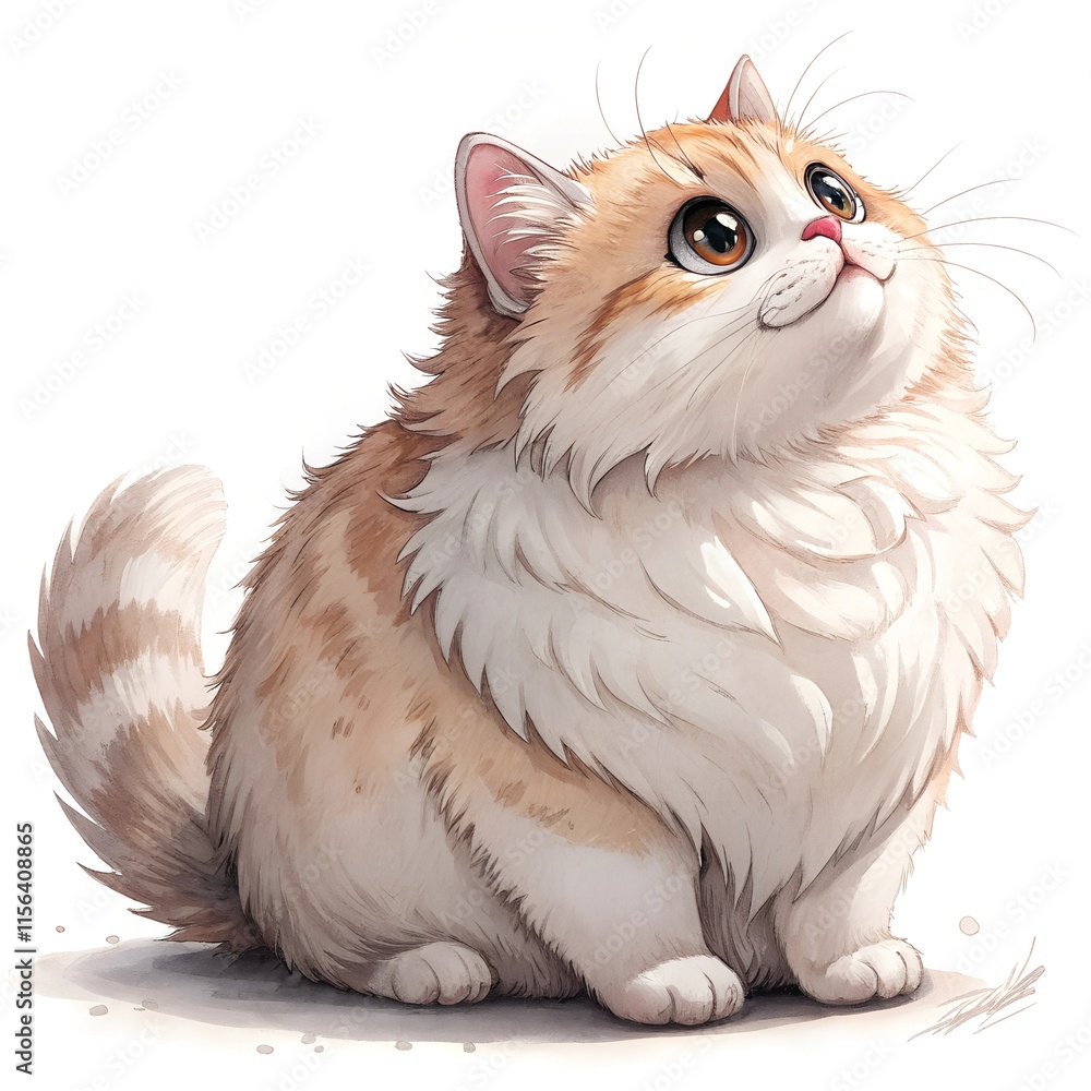 Beautiful Cat Gazing at the Sky Beautiful Cat Gazing at the Sky