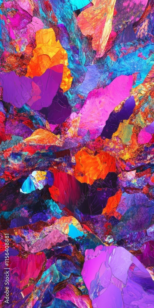 A vivid abstract artwork featuring a dynamic mix of colorful geometric shapes and textures, creating a visually striking composition. A vivid abstract artwork featuring a dynamic mix of colorful geometric shapes and textures, creating a visually striking composition.