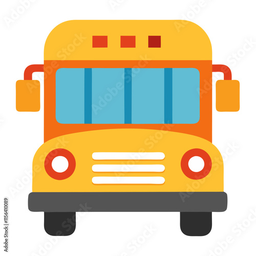 school bus icon design