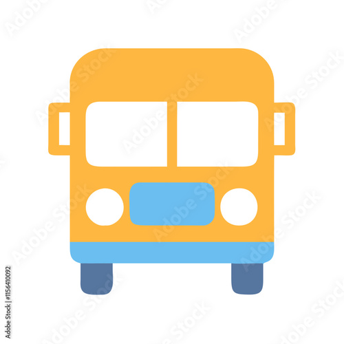 school bus icon design