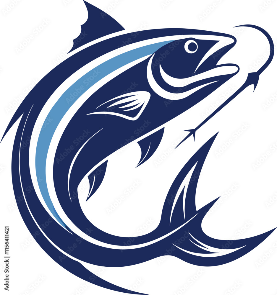 Fototapeta premium Iconic Fish Logo for Businesses
