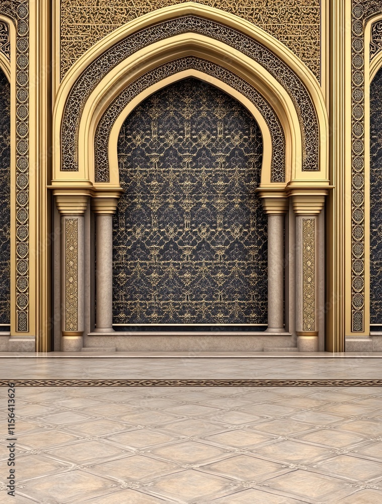 Obraz premium Islamic Architecture Archway Entrance
