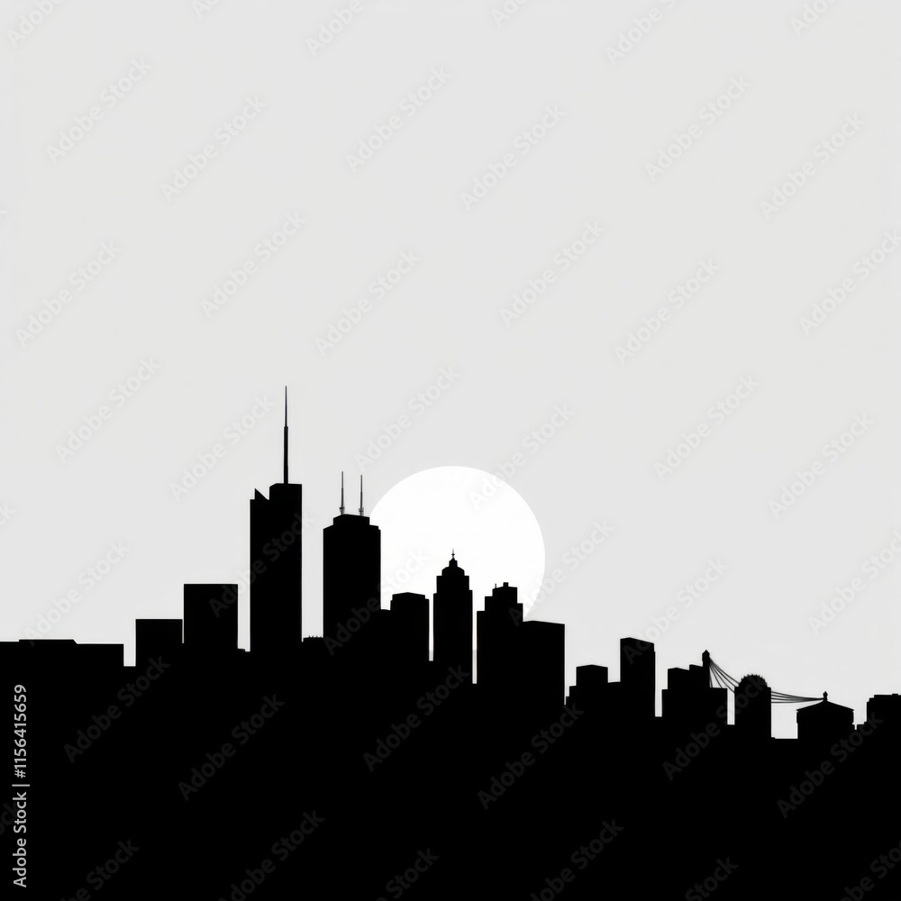 Modern cityscape in flat vector cityscape illustration architecture city with vibrant sunset. skyline silhouette. cityscape illustration architecture city Modern cityscape in flat vector cityscape illustration architecture city with vibrant sunset. skyline silhouette. cityscape illustration architecture city