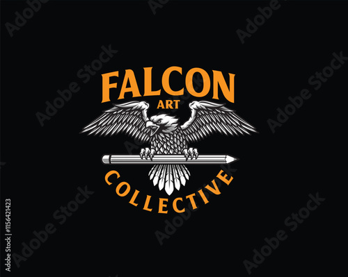 Falcon art collective Illustration