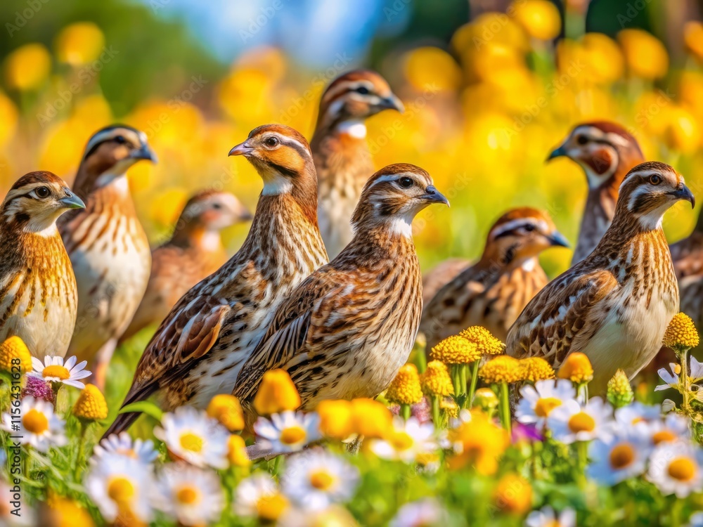 Japanese Quail Wide-Angle Photography: Stunning Images of Wild Birds in Their Natural Habitat Japanese Quail Wide-Angle Photography: Stunning Images of Wild Birds in Their Natural Habitat