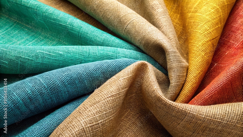 Natural Linen Fabric Texture: Close-Up Eye-Level Photography of Linen Cloth Surface Natural Linen Fabric Texture: Close-Up Eye-Level Photography of Linen Cloth Surface