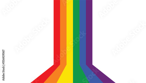 Happy pride month with colorful pride background for social media, greeting card, web banner, poster