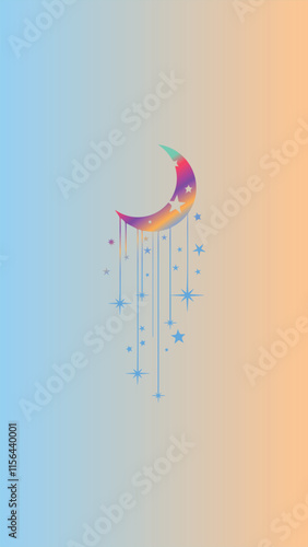 moon and stars wallpapers for mobile phones and backgrounds Wallpapers featuring foliage usually feature a natural and lush aesthetic