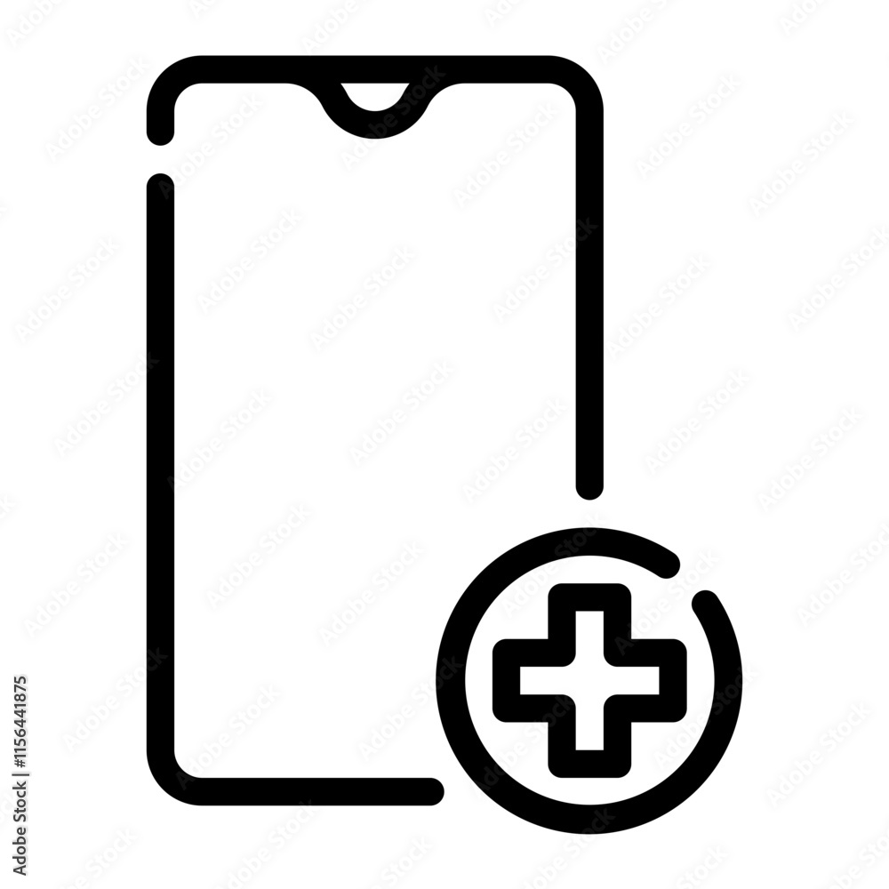 Fototapeta premium medical line icon