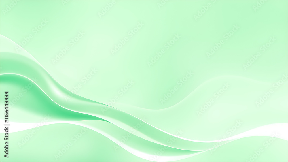 Mint Flow, A Calming Wave of Green background Mint Flow, A Calming Wave of Green background