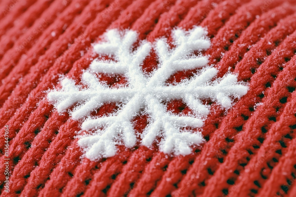 Delicate snowflake falling on a red mitten, with soft bokeh lights in the background, magical and cozy, high-resolution details. Delicate snowflake falling on a red mitten, with soft bokeh lights in the background, magical and cozy, high-resolution details.