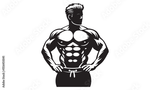 Body Builder Premium Vector