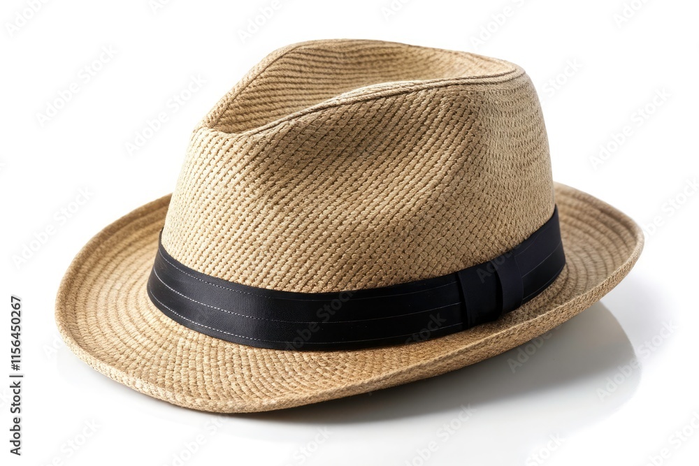 Beige Straw Fedora Hat, Black Band, Isolated, Fashion Accessory, Summer Hat, Headwear, Style, Photography, Food Styling Prop, Studio Shot, High Resolution Image Beige Straw Fedora Hat, Black Band, Isolated, Fashion Accessory, Summer Hat, Headwear, Style, Photography, Food Styling Prop, Studio Shot, High Resolution Image