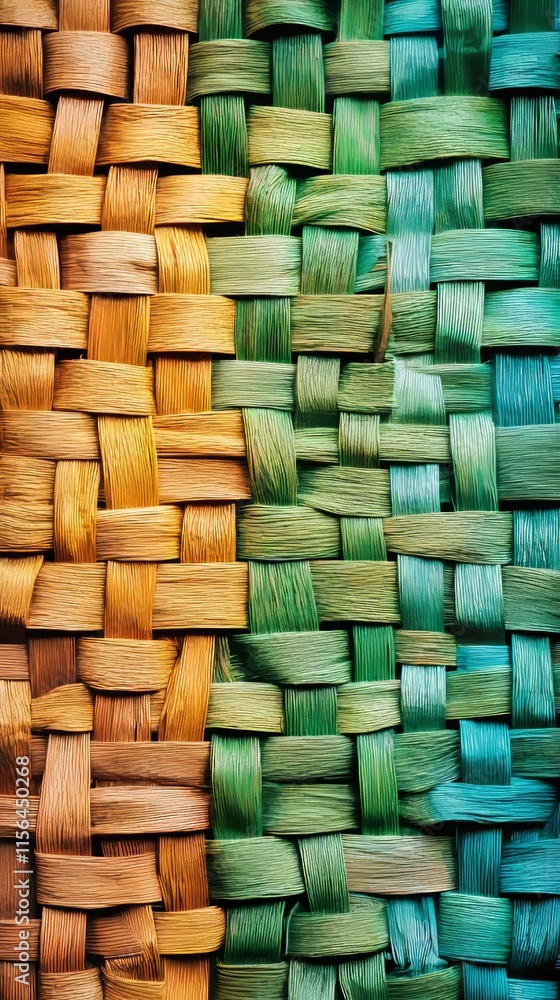Fototapeta premium Abstract Digital Artwork of Woven Textures Symbolizing Basketry