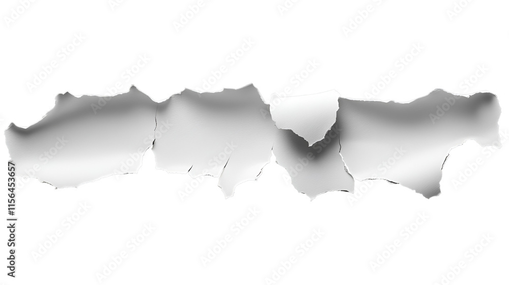 Torn White Paper Pieces on Dark Background, Abstract Texture Torn White Paper Pieces on Dark Background, Abstract Texture