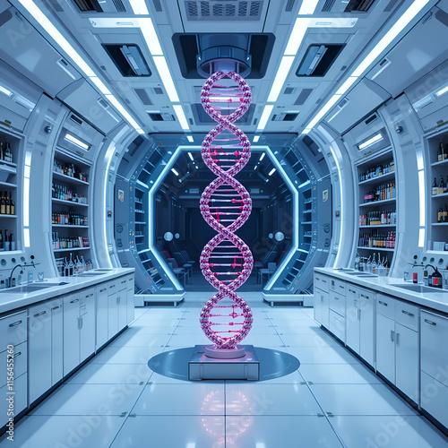 3d render of a molecule