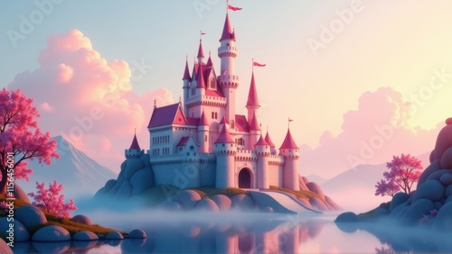 Fairytale Castle at Sunrise