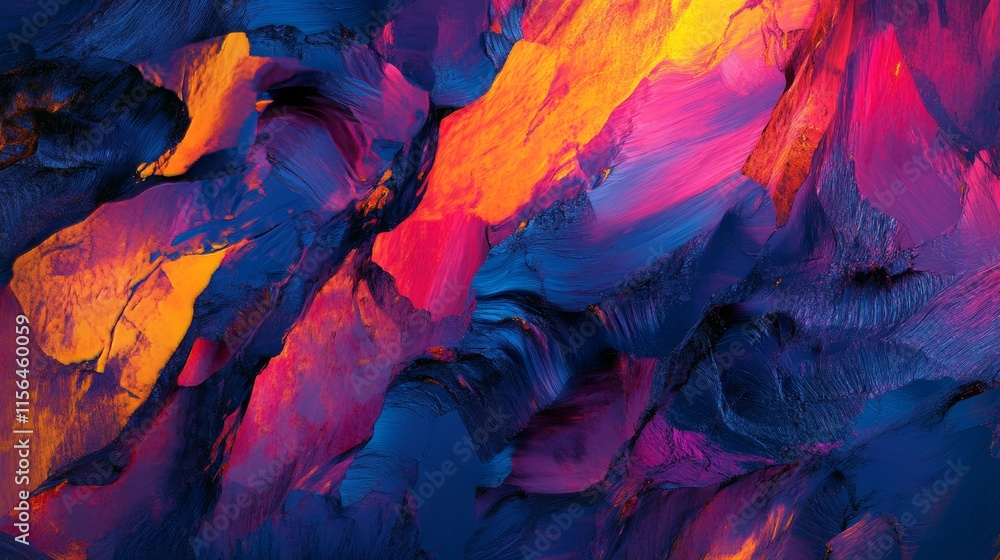A vivid abstract painting with bold brush strokes in blue, pink, and orange, showcasing dynamic textures and vibrant colors. A vivid abstract painting with bold brush strokes in blue, pink, and orange, showcasing dynamic textures and vibrant colors.