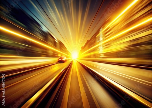 Wallpaper Mural Vintage Yellow Warp Speed Photography: Light Speed Effects, Retro Futuristic Speed Images Torontodigital.ca