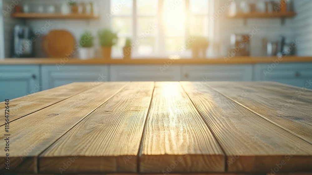 Sunlit Kitchen Table Surrounded by Natural Light and Greenery, Highlighting Warm Wooden Texture and Inviting Atmosphere for Cozy Culinary Experiences Sunlit Kitchen Table Surrounded by Natural Light and Greenery, Highlighting Warm Wooden Texture and Inviting Atmosphere for Cozy Culinary Experiences